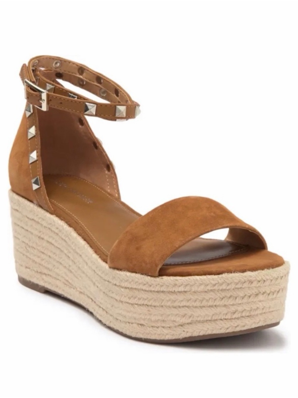Marc Fisher Light Brown Tan Suede Jazlyn Espadrilles